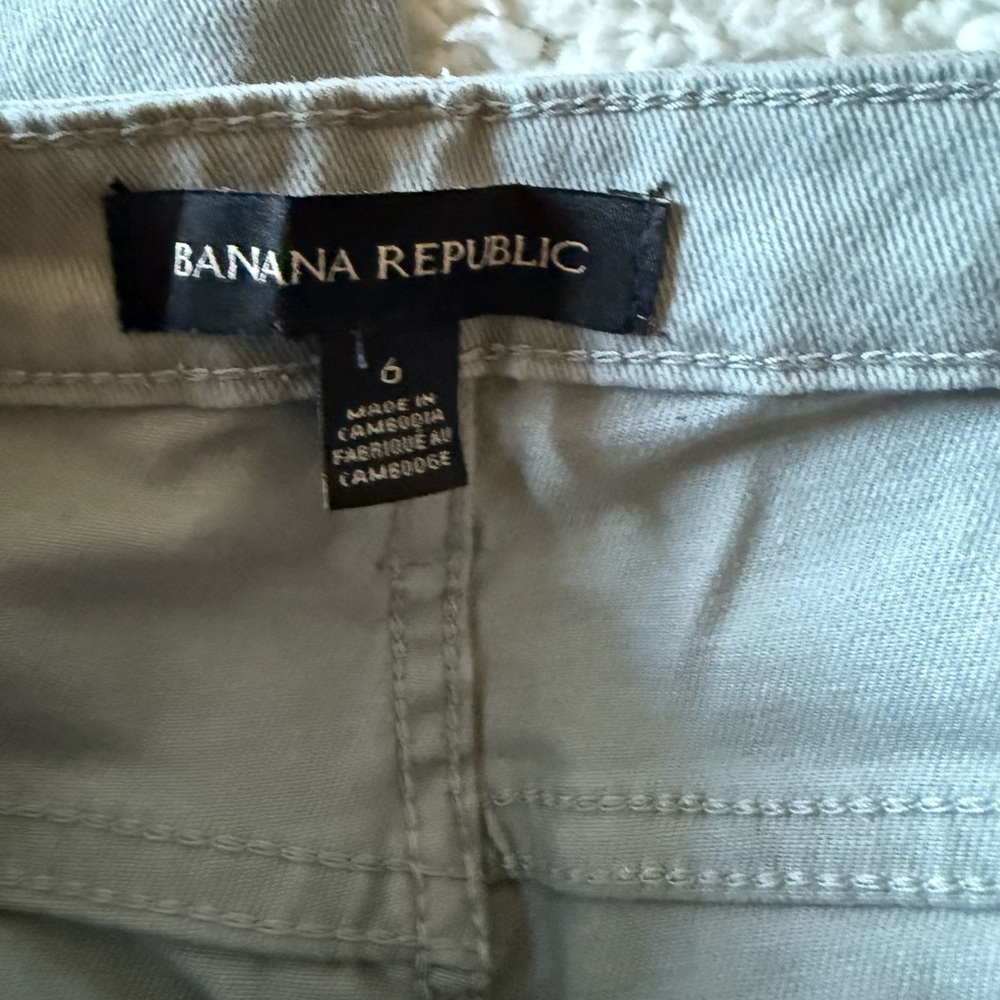 Banana Republic Women’s Gray Cotton Pants / Jeans Size 6 New with Tags - Picture 4 of 6